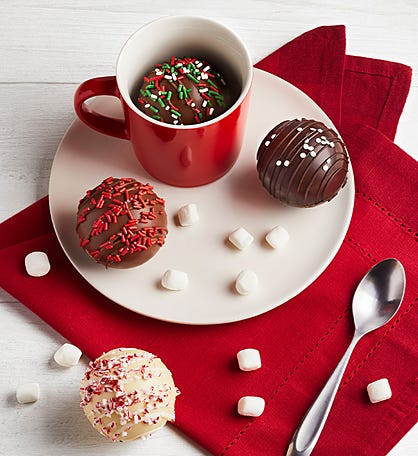 Simply Chocolate® Holiday Hot Cocoa Bombs